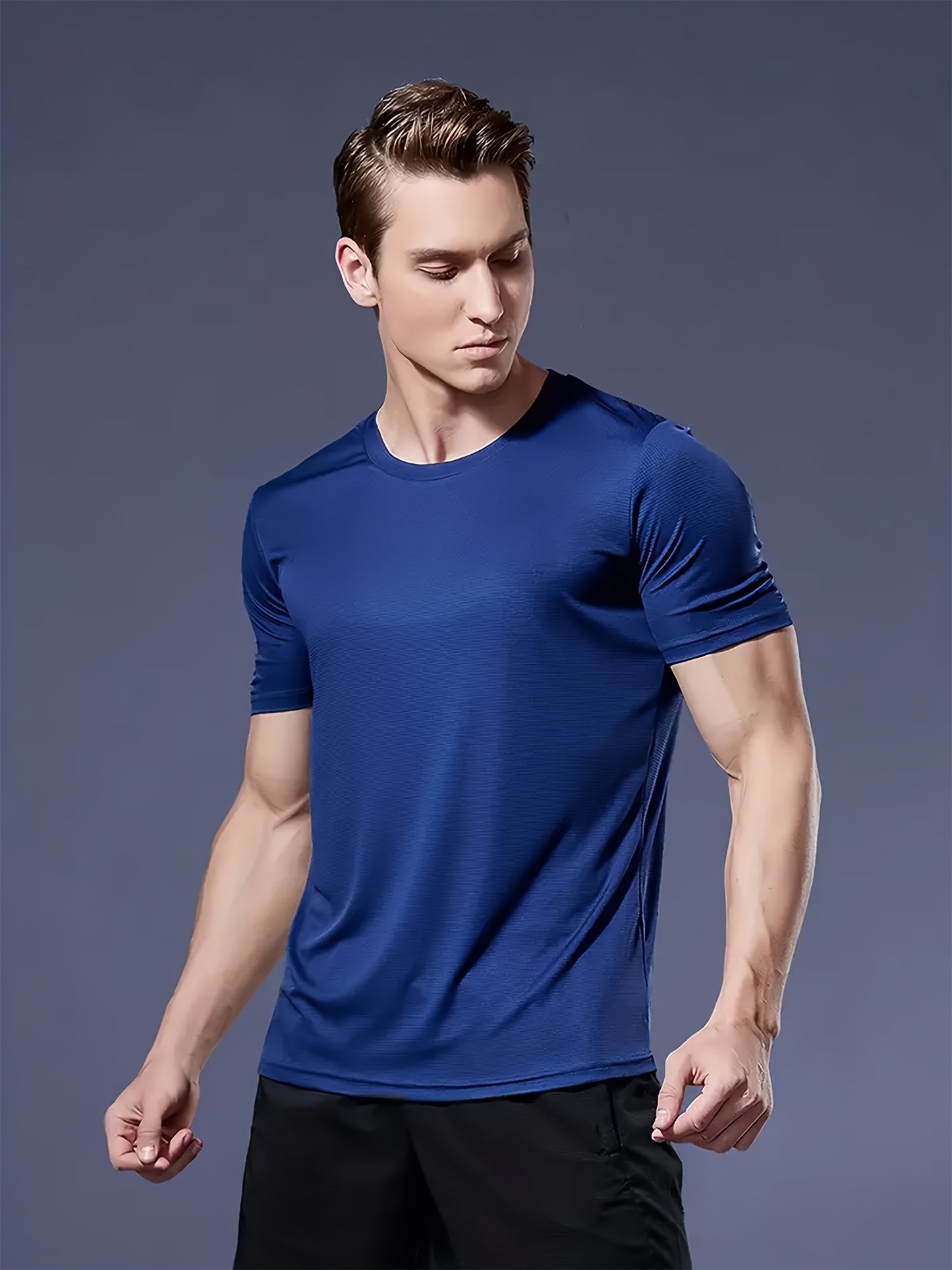 6-Pack Lightweight Quick-Drying Men's Crew Neck T-Shirt