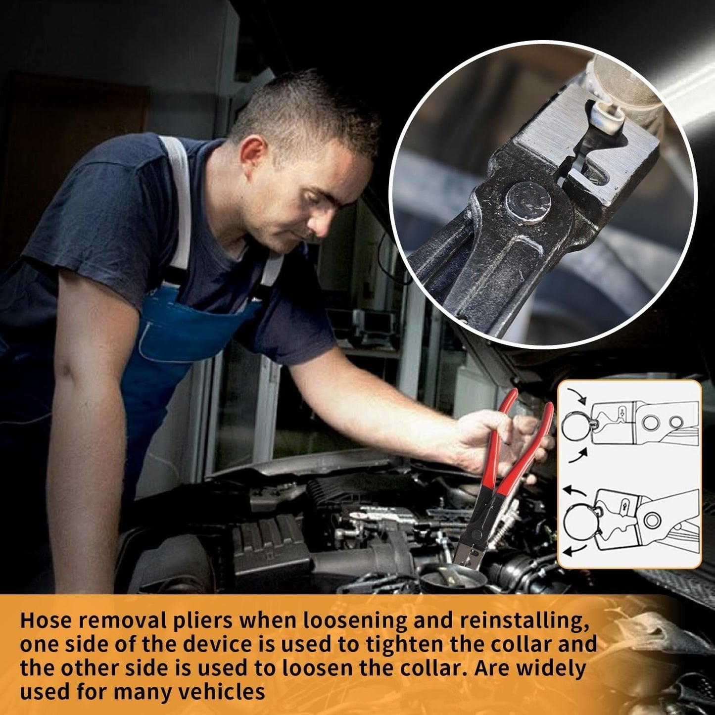 4pcs Electrical Disconnect Pliers for Cars, Electrical Connector Separator Tool