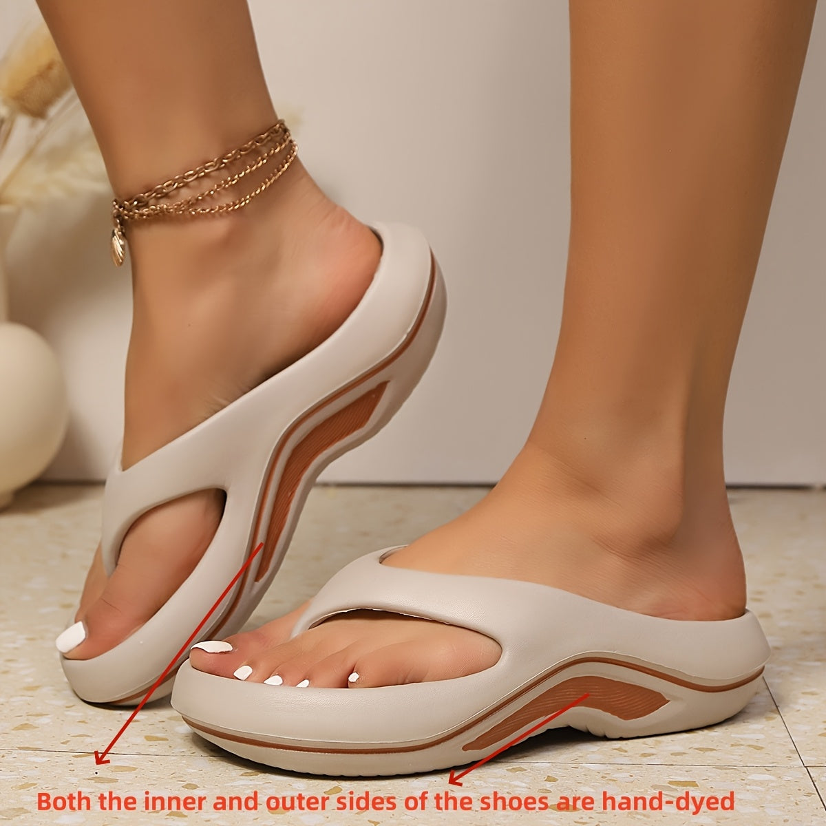 Women's Stylish Casual Solid Color Flip-Flops