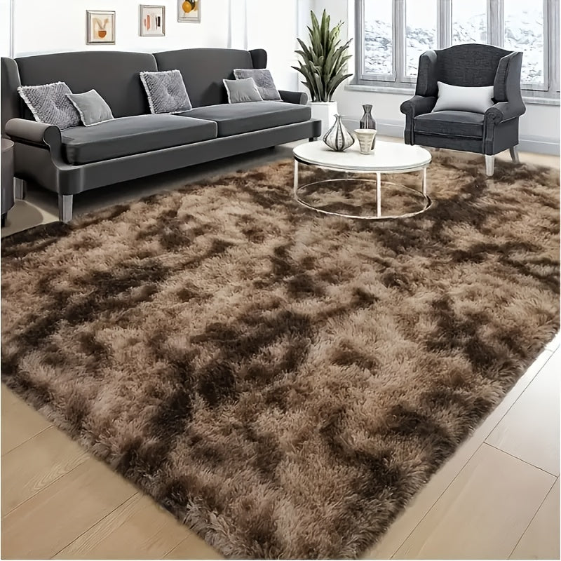 2pcs Plush Rectangular Area Mat
