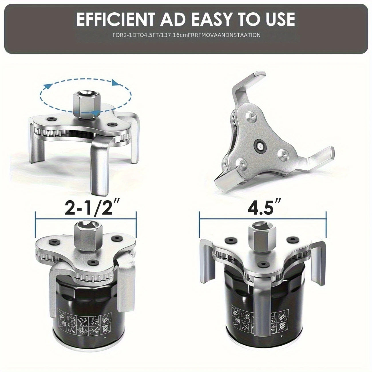 Universal Oil Filter Wrench Adjustable