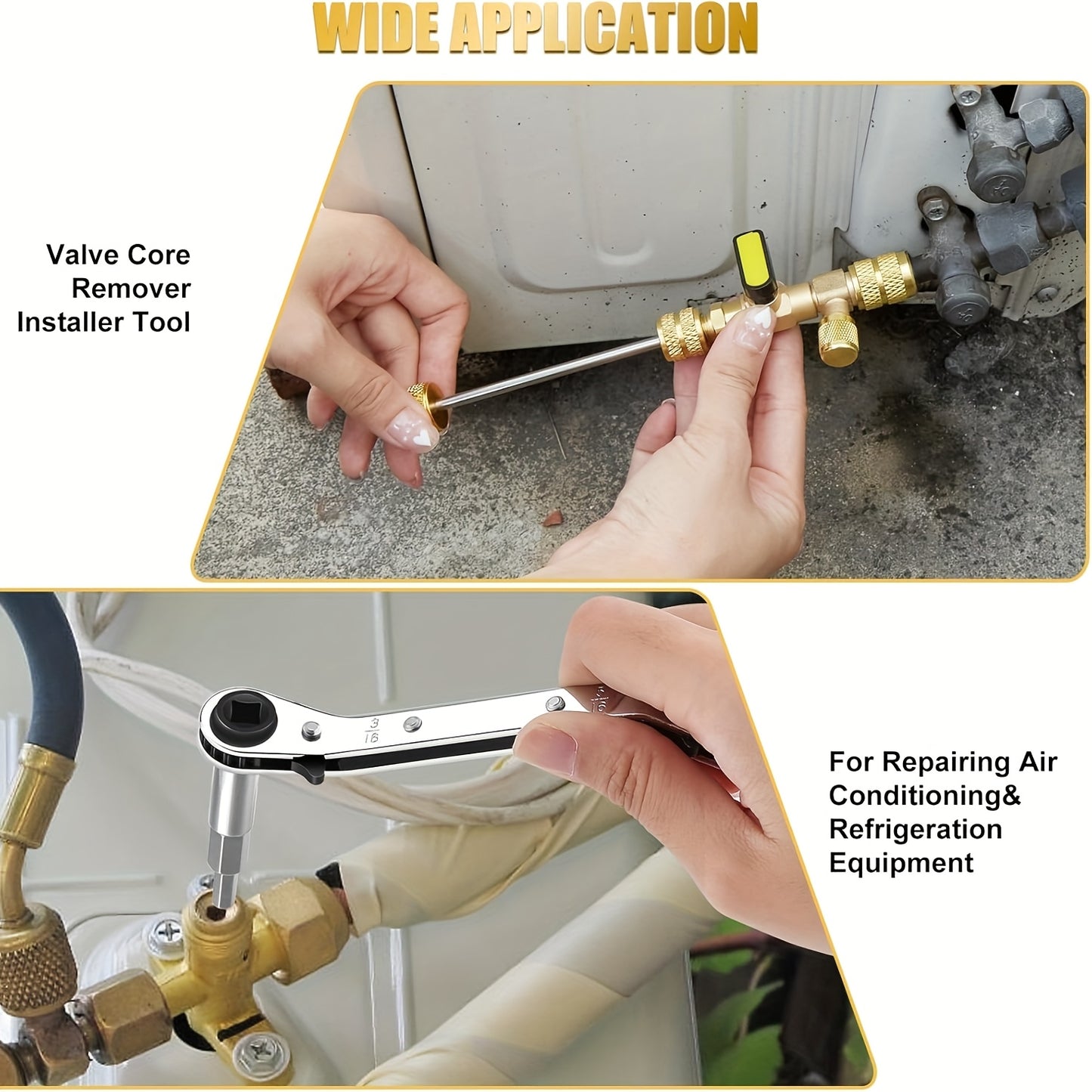 Valve Core Remover Installer Tool & Service Wrench Set