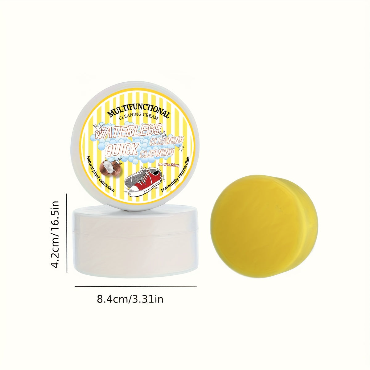 Multi-Purpose Shoe Cleaner Gel with Sponge