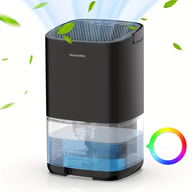Ultra Quiet & Auto Shut Off LED Portable Mini Dehumidifier For For