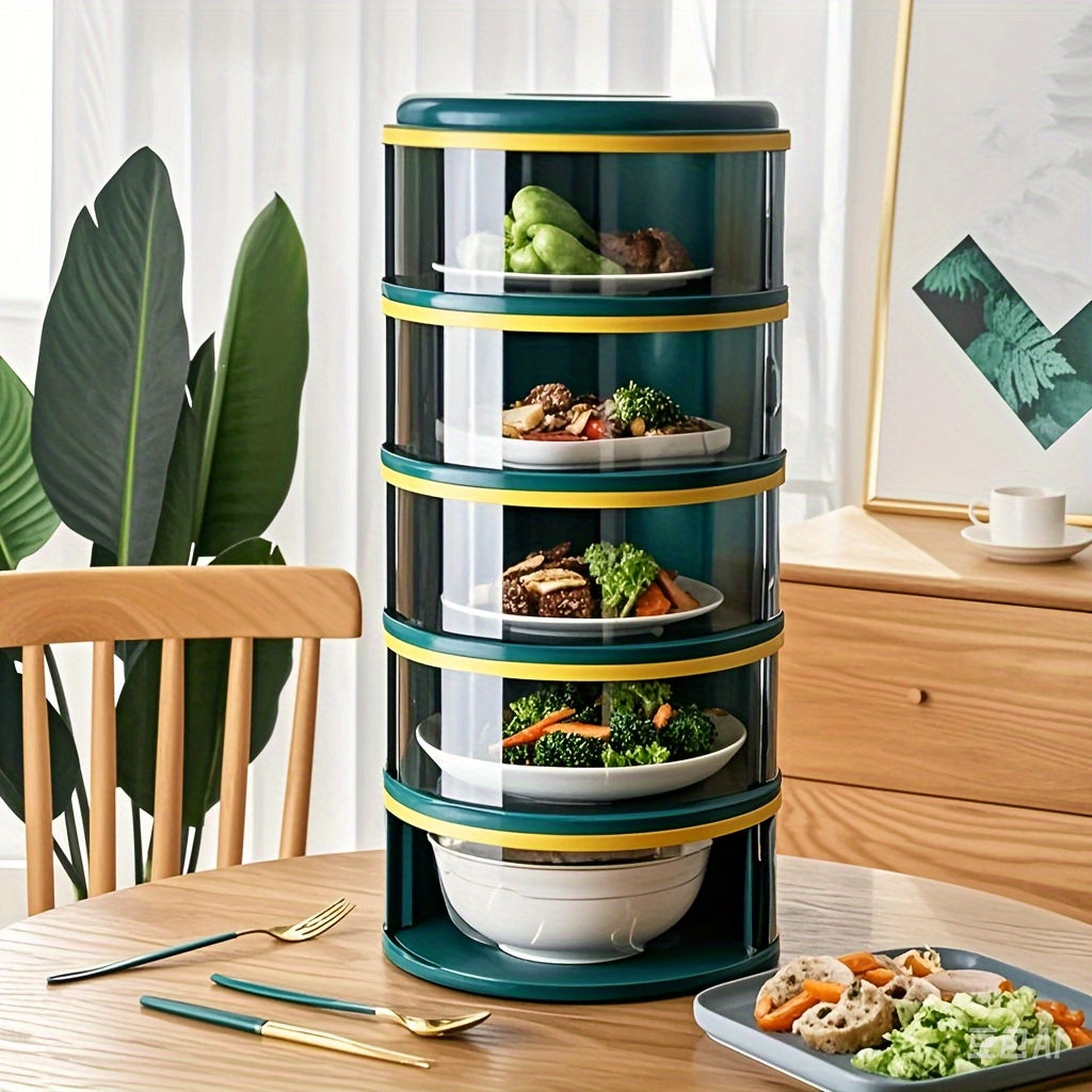 Multi layer food lid storage box