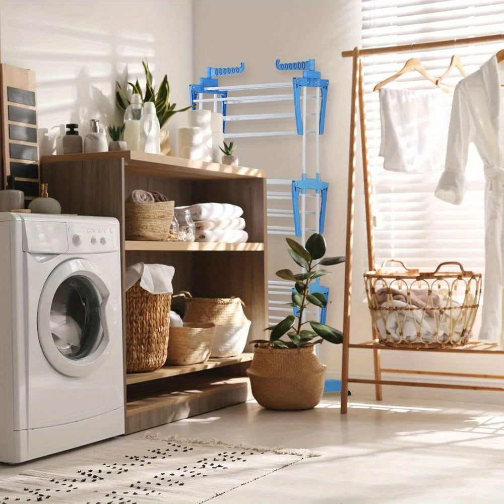 4 Tier Foldable Extra Large Clothes Drying Rack