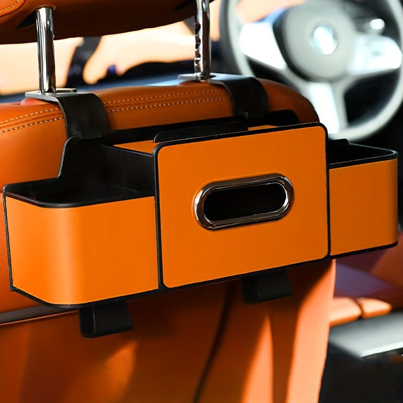 Car Seat Back Organizer with Tissue Box