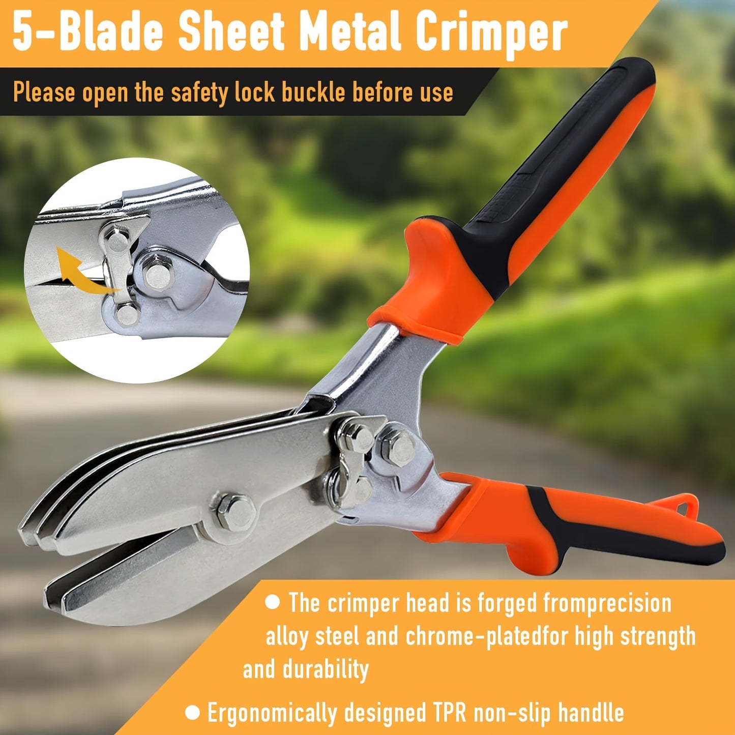 1pc Heavy-Duty Steel Tube Reduction Pliers