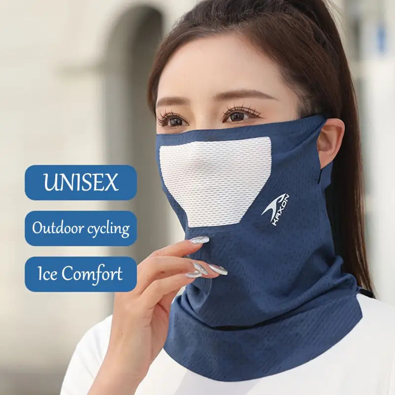 Summer Outdoor Ice Sliky Fiber Fabric Neck Gaiter