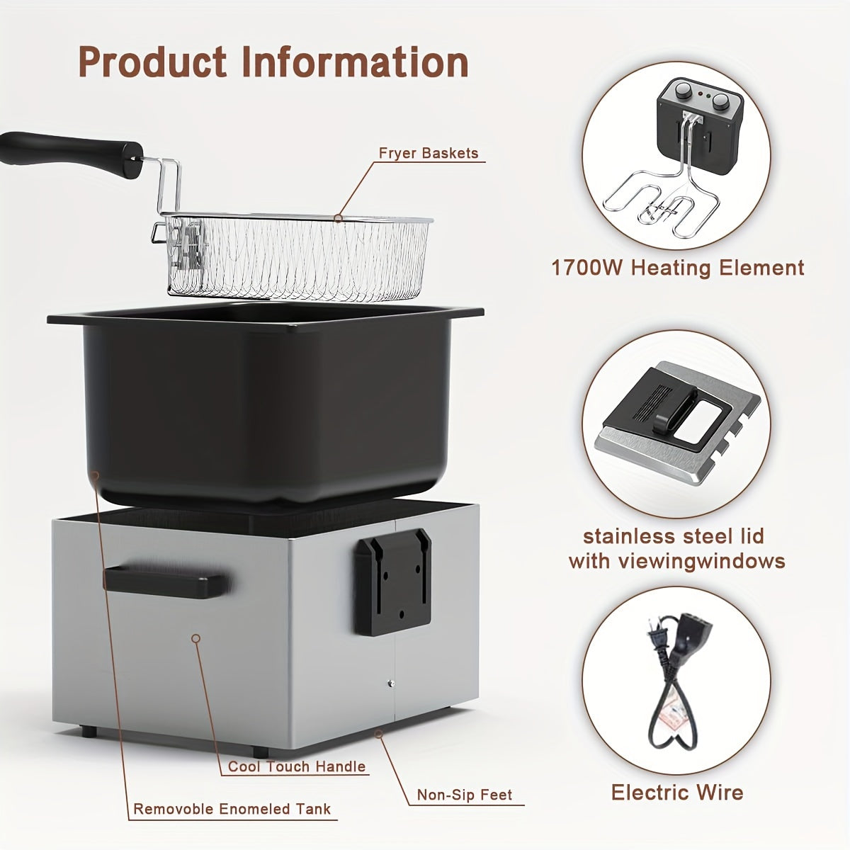 Stainless Deep Fryer