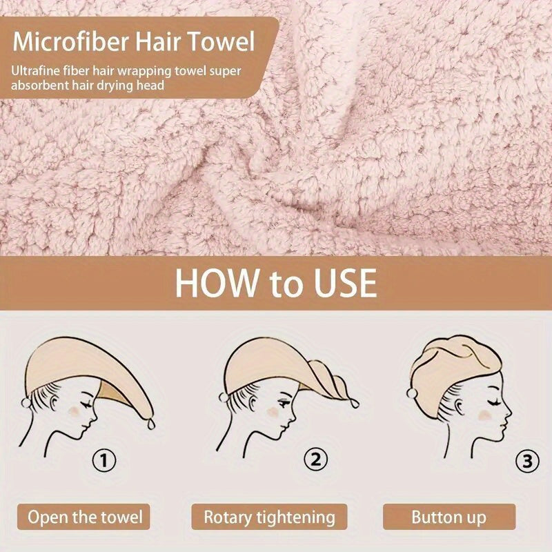 Super absorbent curly hair towel