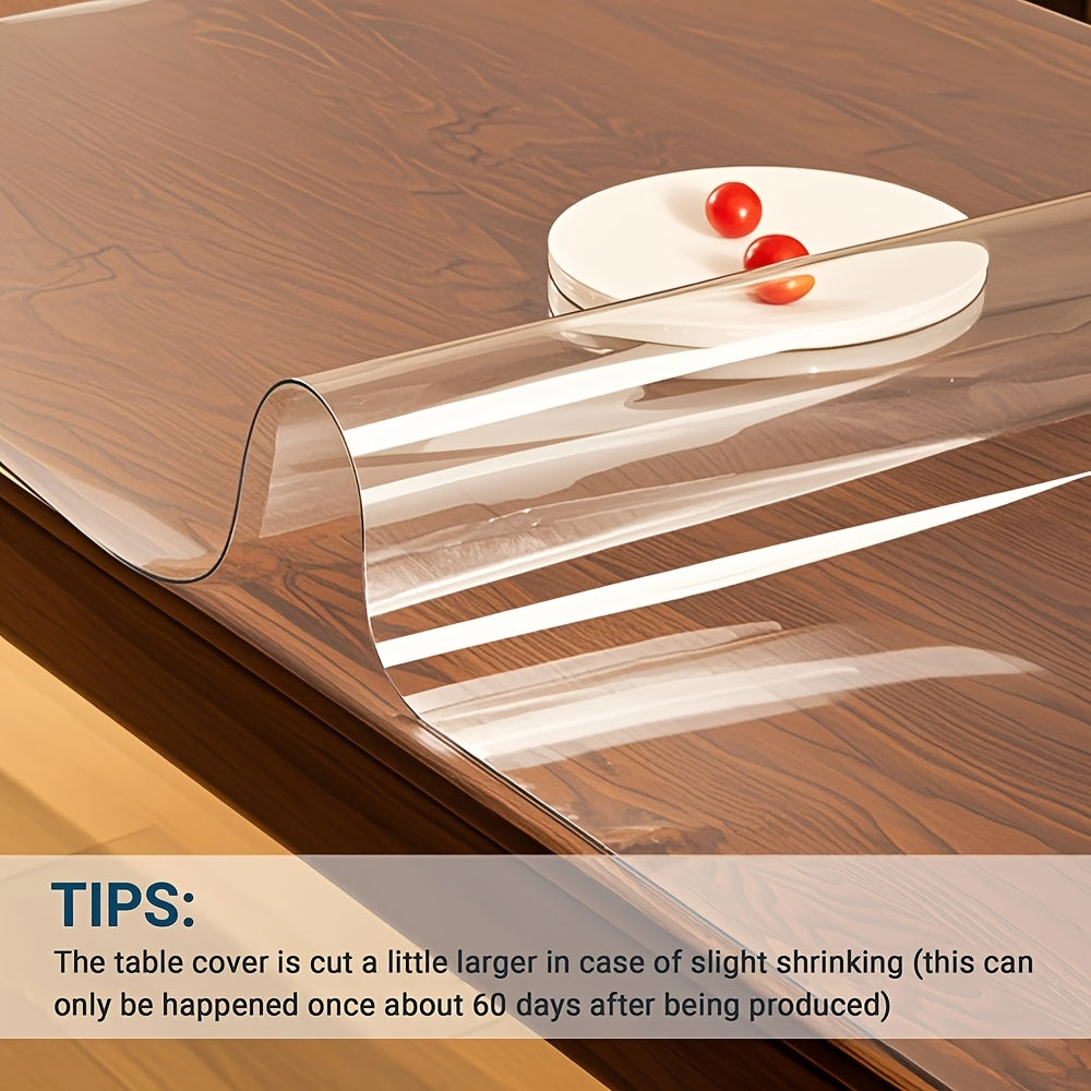 1pc 1.0mm Thick High Quality & Transparent PVC Table Protector