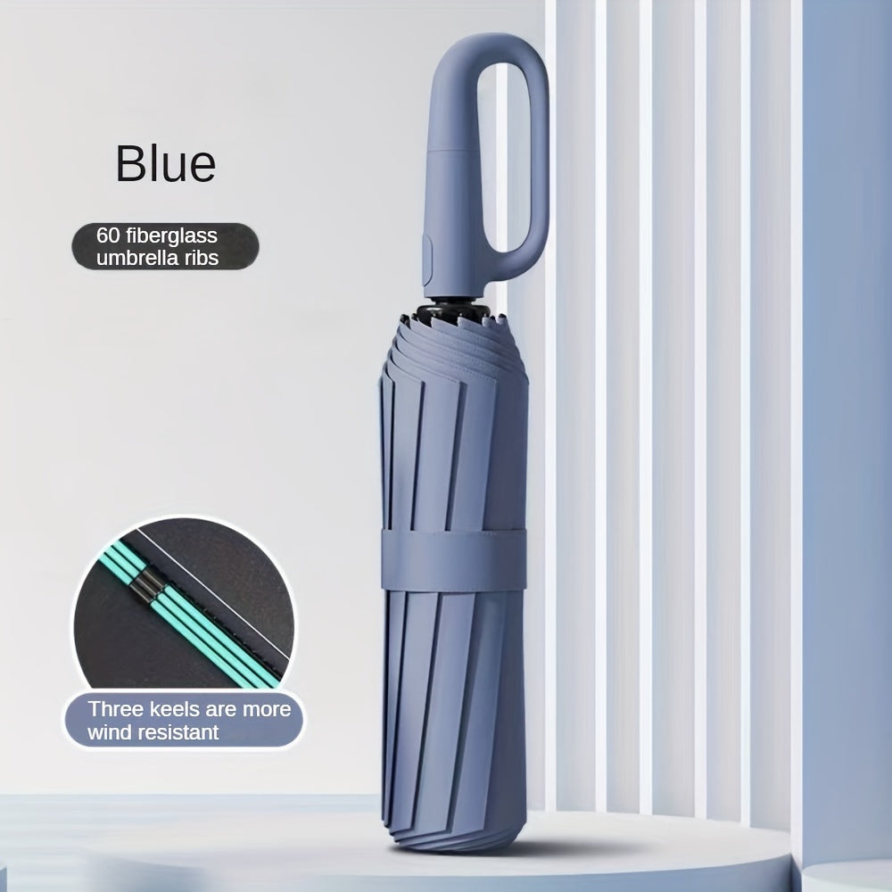 Automatic Umbrella with 10-Rib Windproof Design