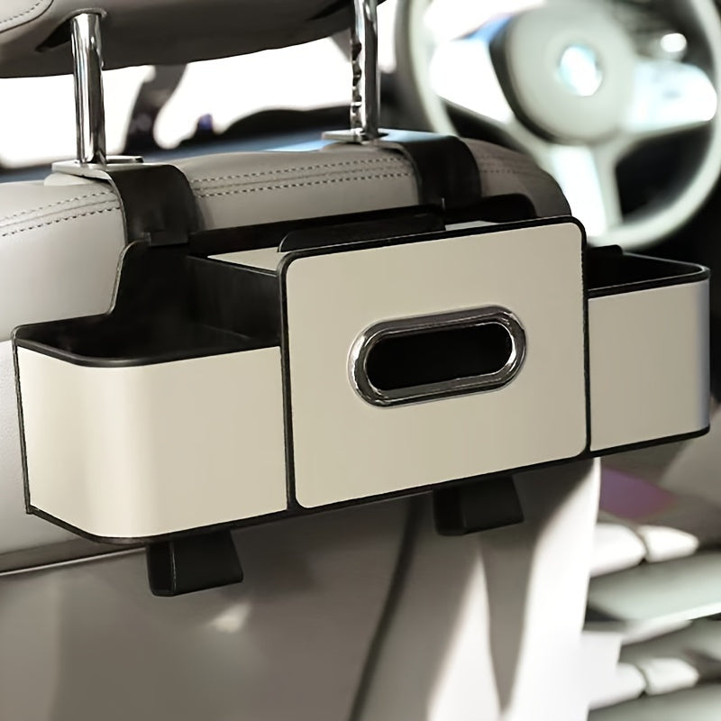 Car Seat Back Organizer with Tissue Box