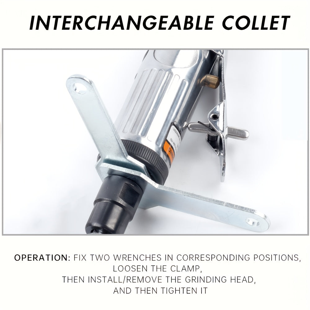 Heavy-Duty Compact Air Die Grinder with Accessories