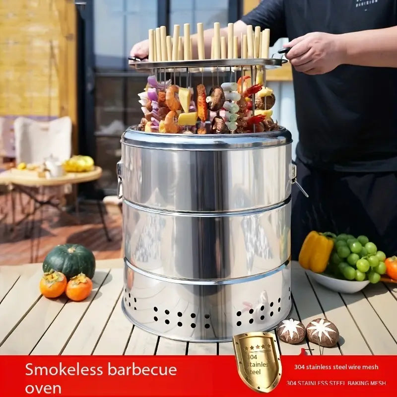 Stainless Steel Combination Grill