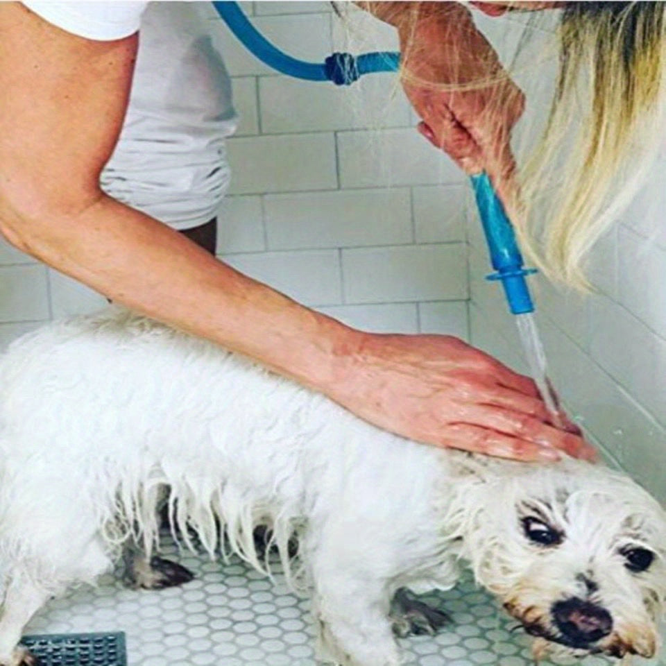 1-Set Gentle & Efficient Dog Bathing Tool:Handheld Silicone Hose Attachment