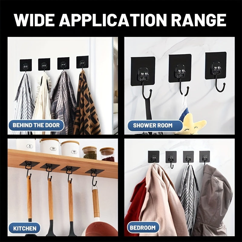 60pcs Heavy-Duty Adhesive Hooks