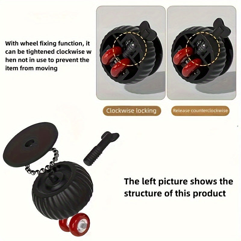 4pcs Metal Swivel Casters with Lock