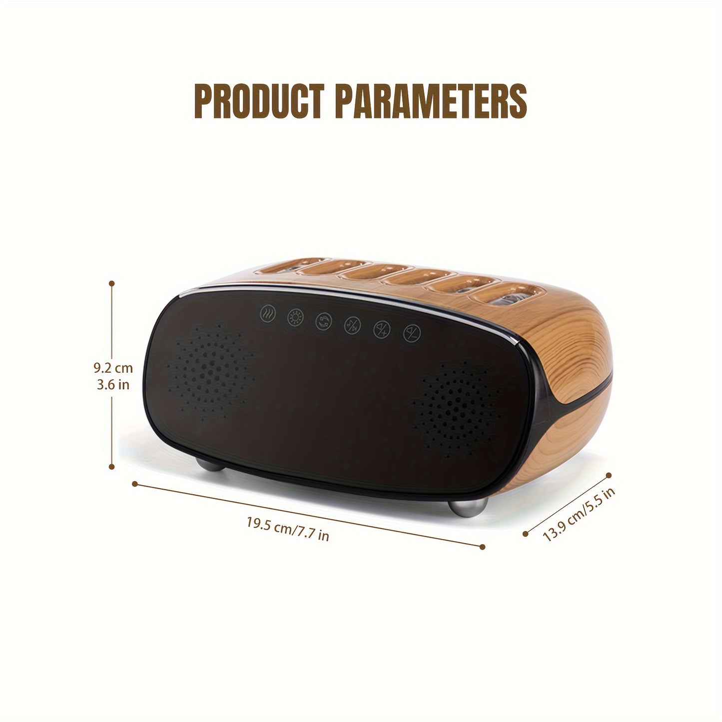 Color-Changing Wireless Speaker & Alarm Clock Humidifier