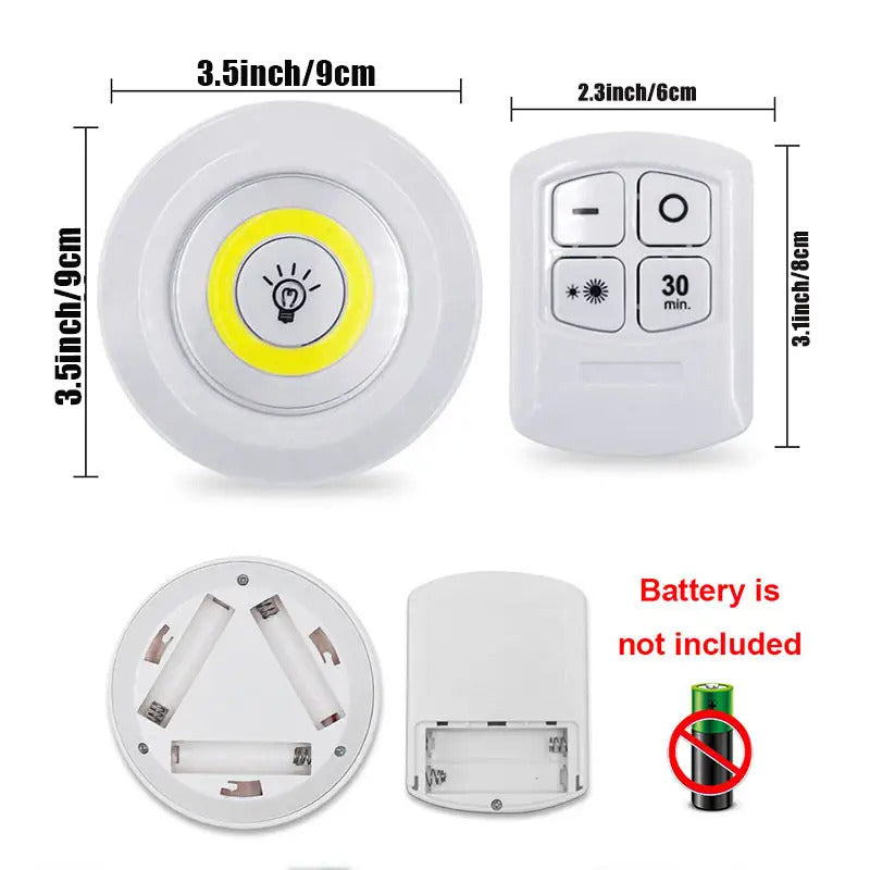 3pcs Smart Wireless LED Under-Cabinet Lights