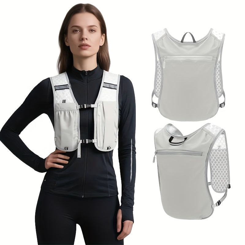 Unisex Lightweight Sports Vest with Phone and Water Bottle Pockets