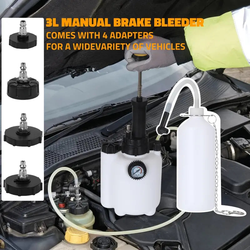 New manual 3L brake fluid clutch pump replacement pot oil pump exhaust tool