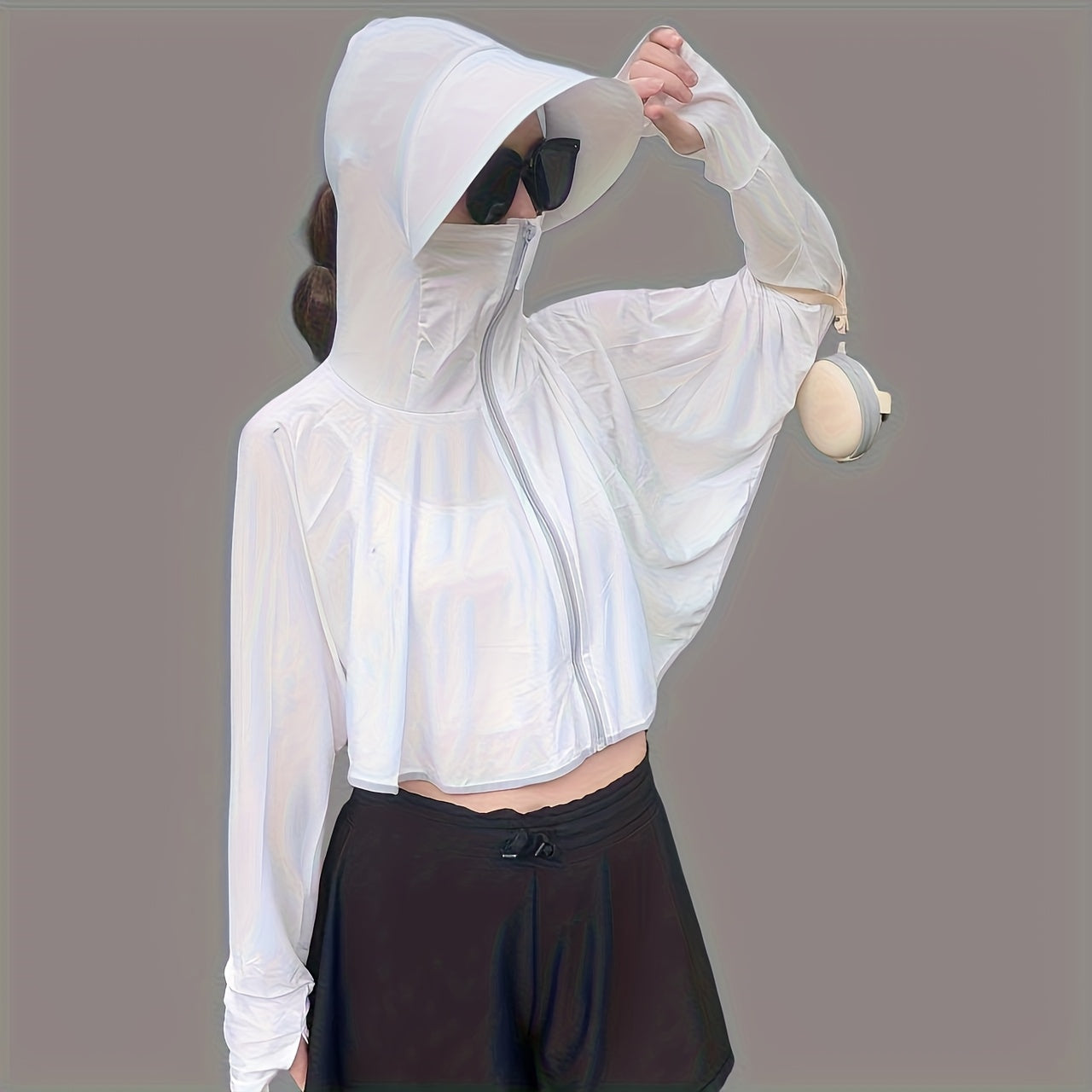 Summer women's short sun protection jacket cape sun protection clothing