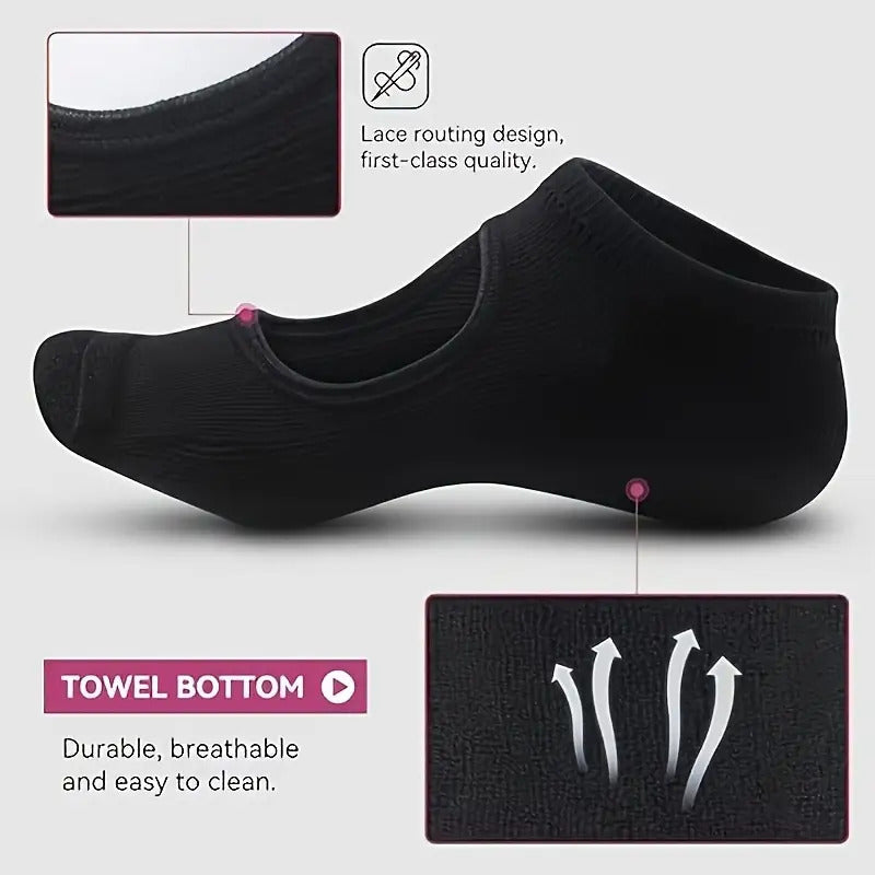 5 Pairs Anti-Slip Women's Professional Yoga Socks