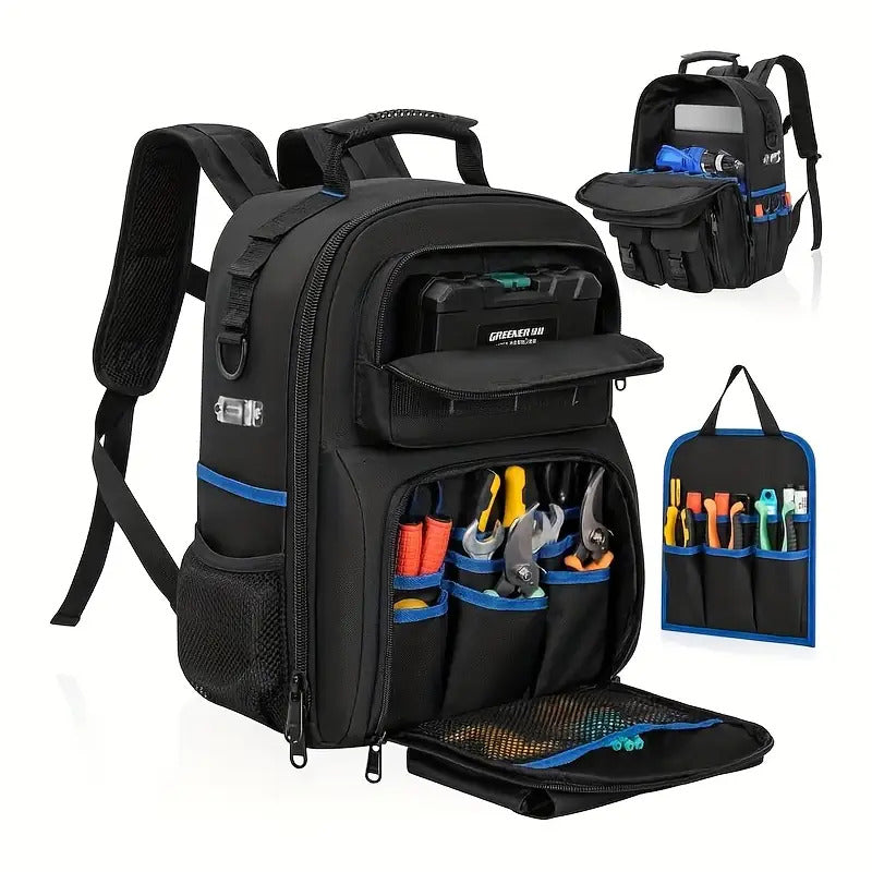 Heavy-Duty Electrician Tool Backpack