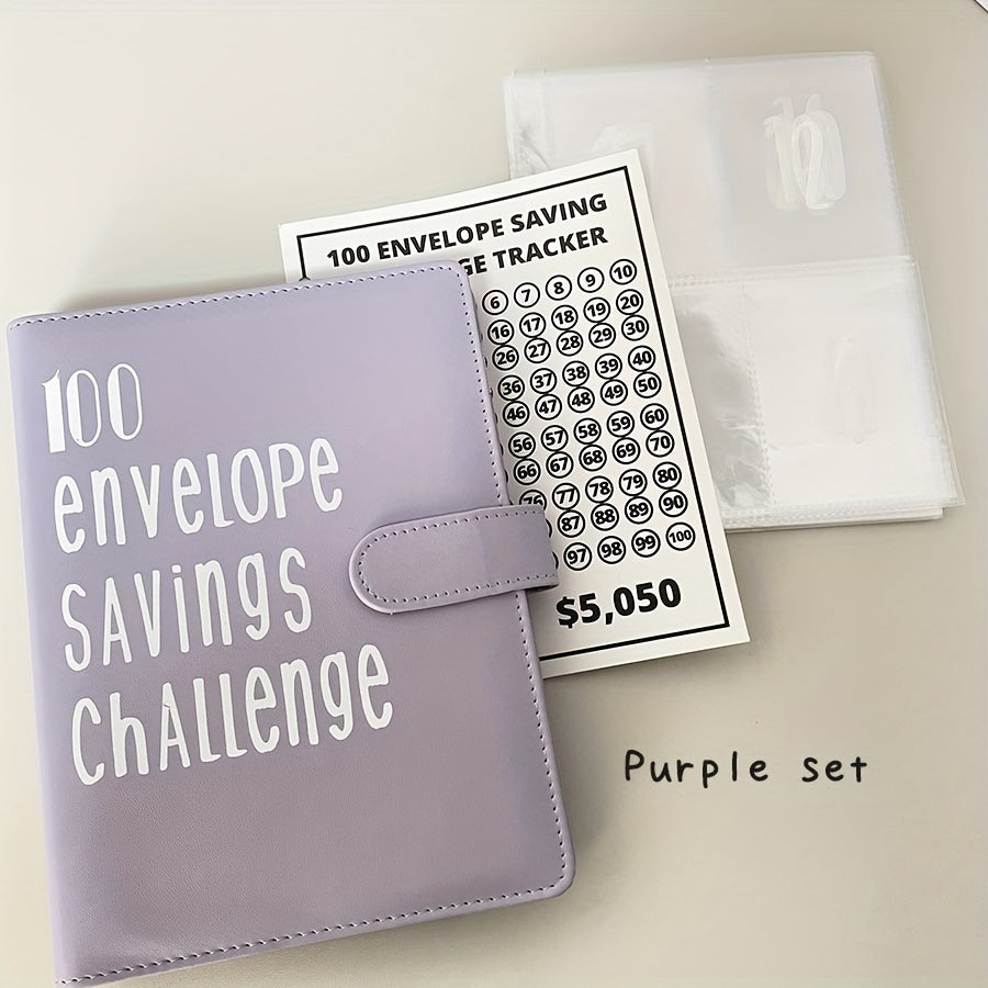 100 Days Deluxe Envelope Savings Challenge - A5 PU Binder