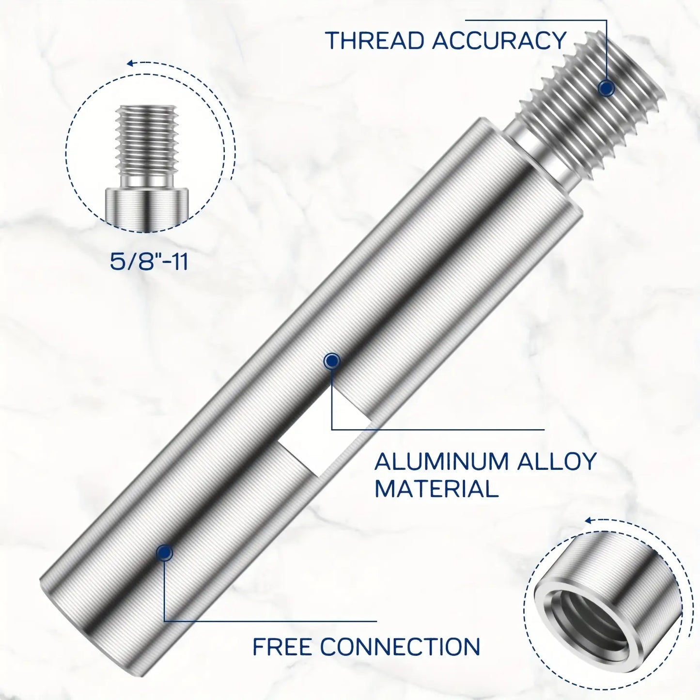 3pcs Angle Grinder Extension Rod Set