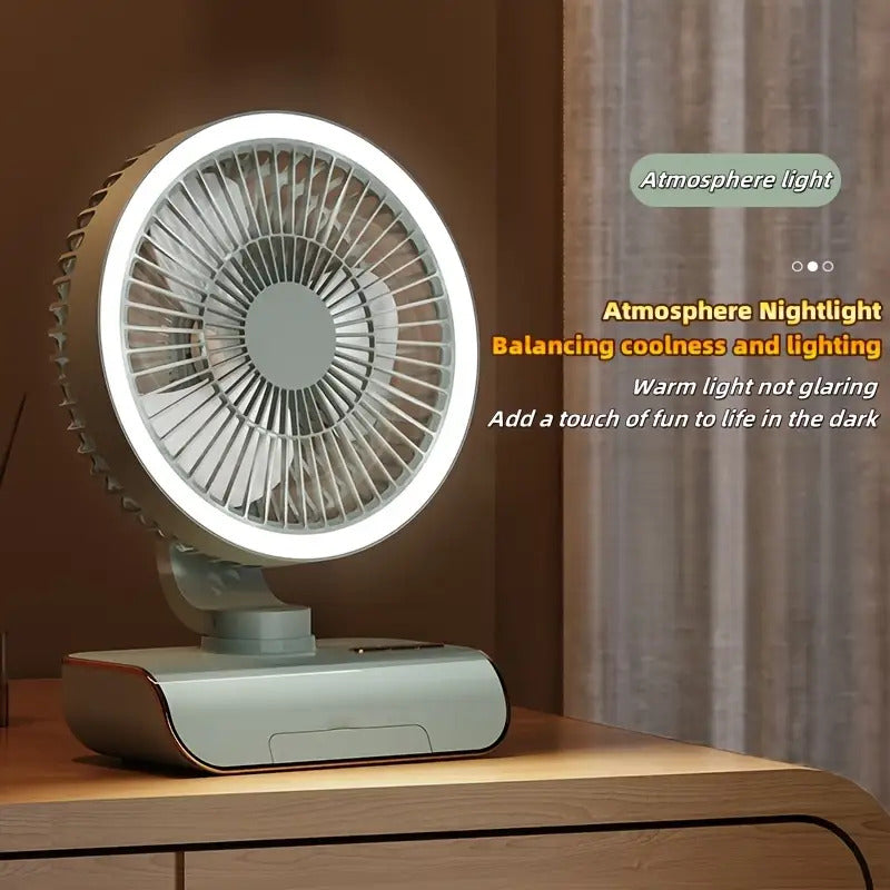 4000mAh 5-Speed Rechargeable Portable Fan