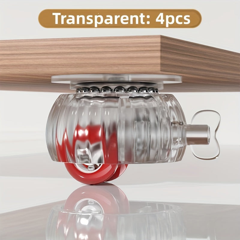 4pcs Metal Swivel Casters with Lock