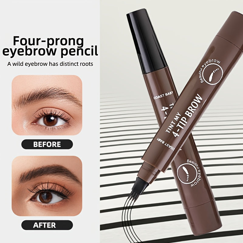 3pcs Four-pronged Eyebrow Pencil for Beginners Can Easily Get on It