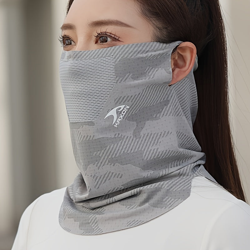 Summer Outdoor Ice Sliky Fiber Fabric Neck Gaiter