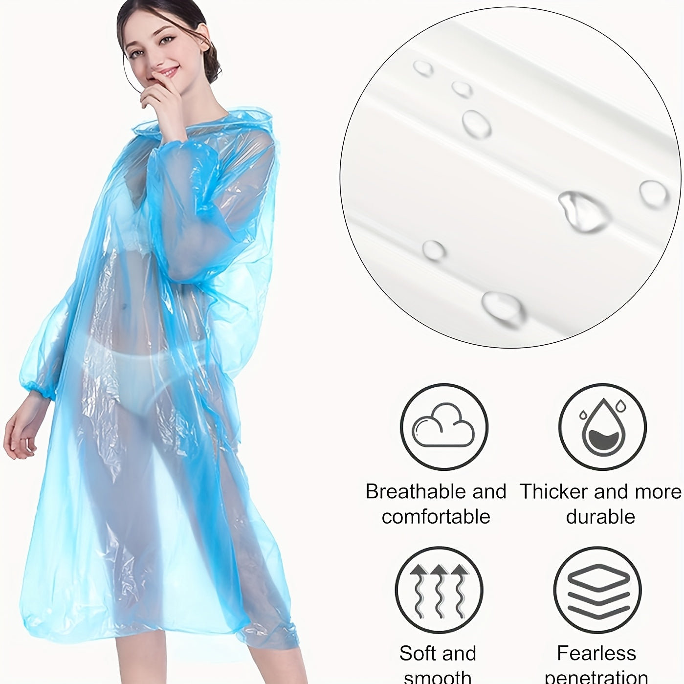 100pcs Unisex Raincoat
