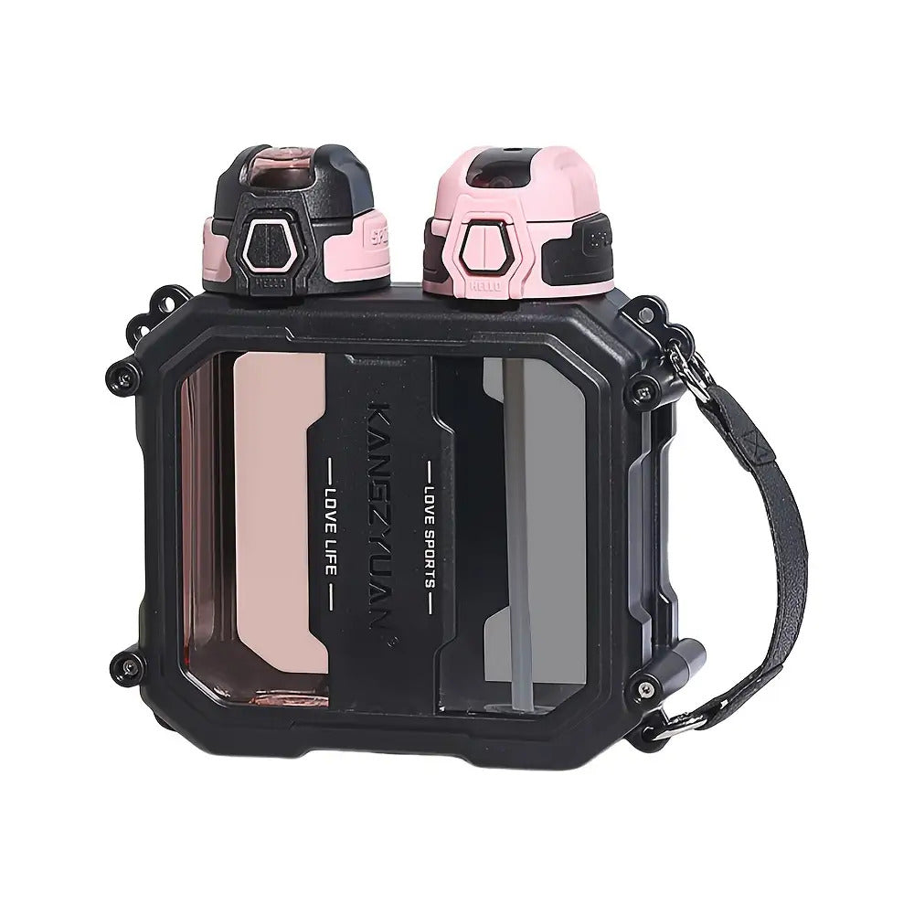 Large Capacity Dual-Compartment Water Bottle with Temperature Control
