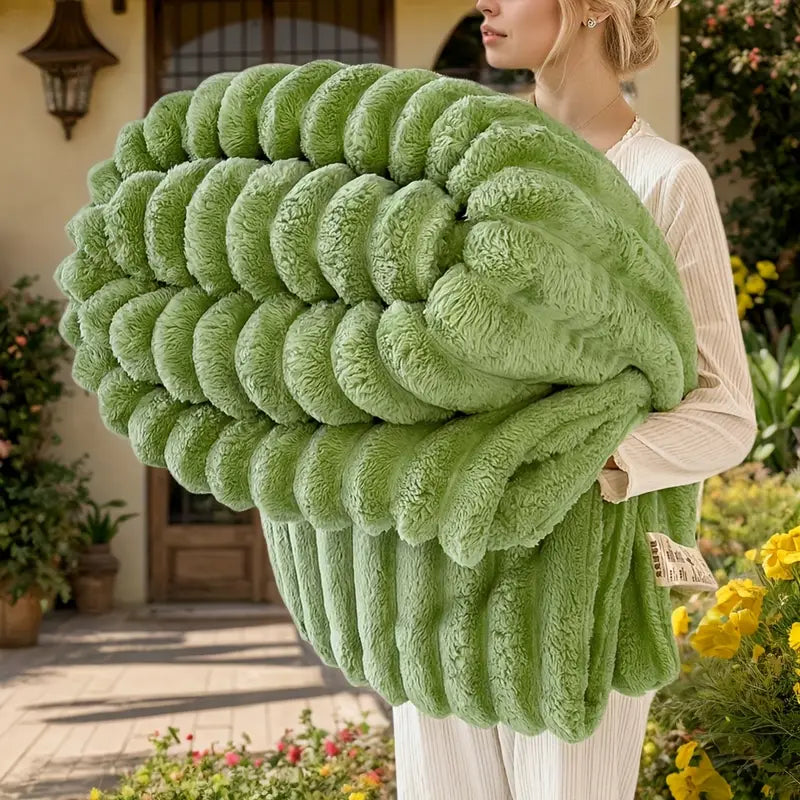 Ultra-Soft Faux Rabbit Fur Blanket