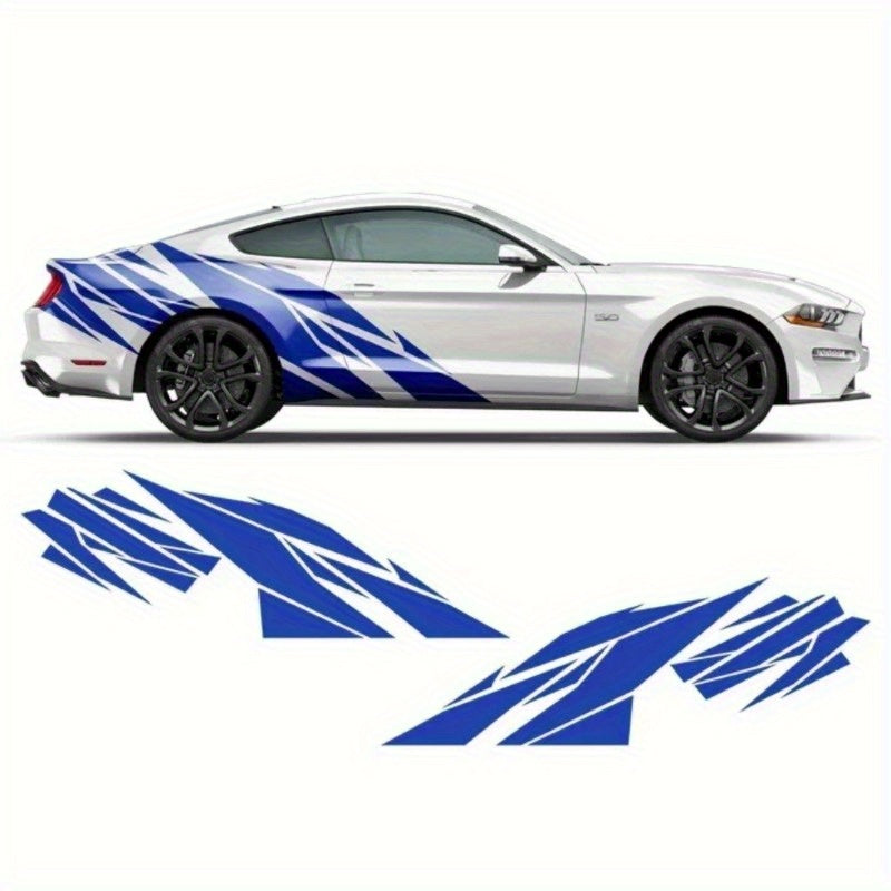 Vinyl Racing Stripes - Long, Bold Side Decals for Sports Cars