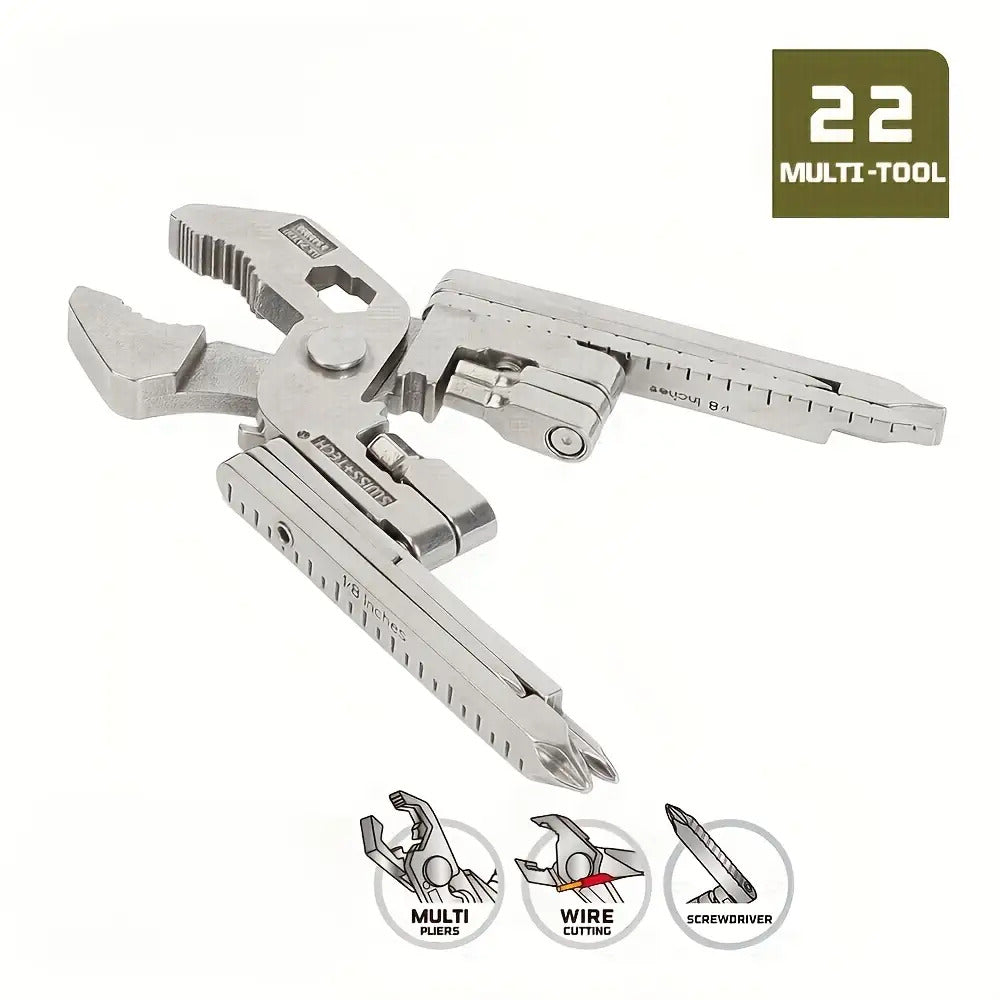 1pc 22-in-1 Stainless Steel Multi-Tool