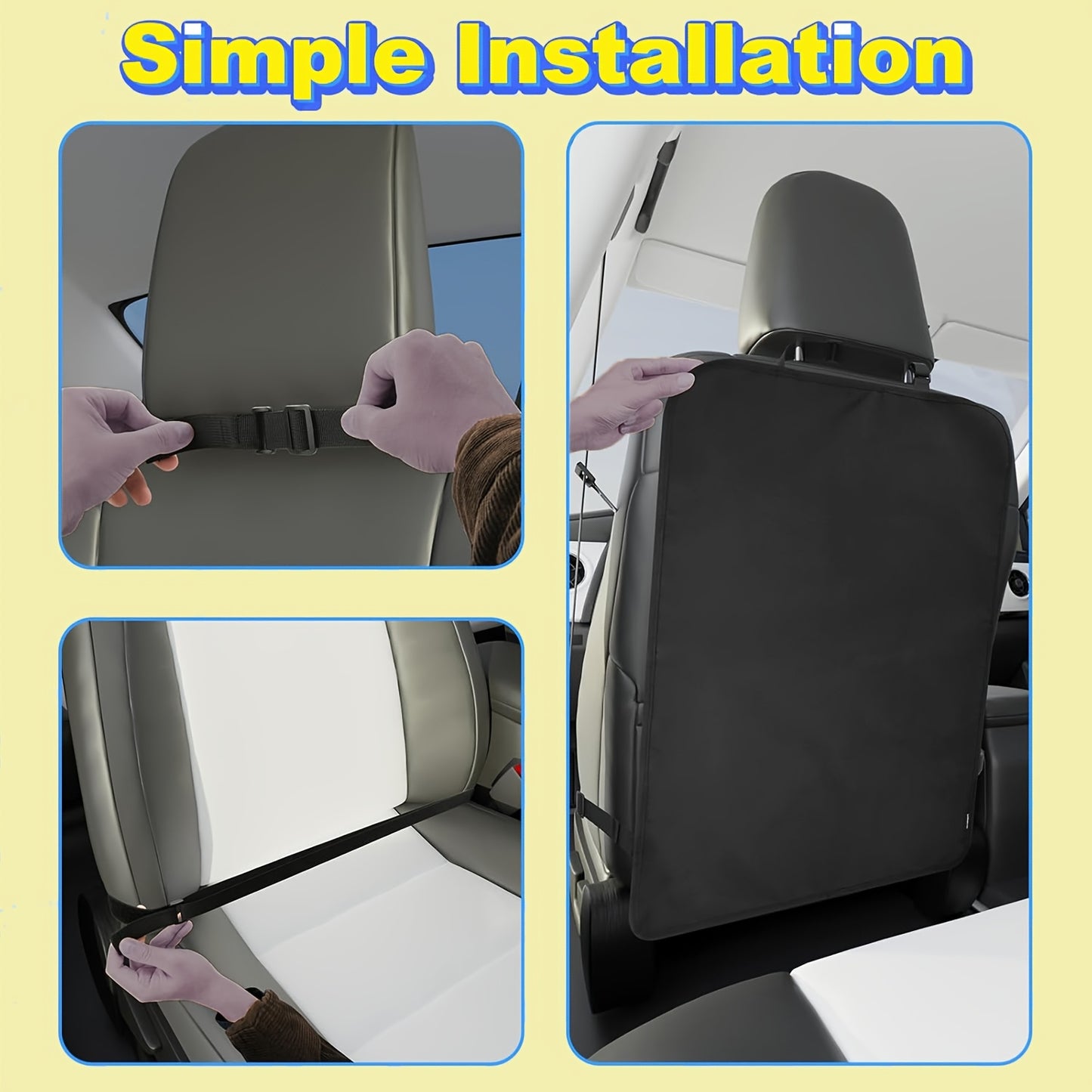 2pcs car seat backrest anti-kick protection