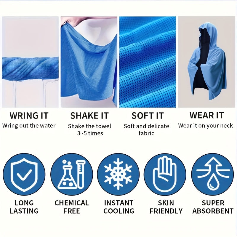 2pcs Quick-Drying Cooling Towel