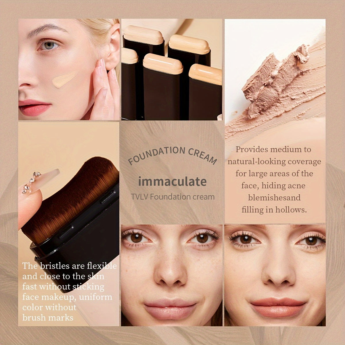 Two In One Concealer Foundation Make-up Stick