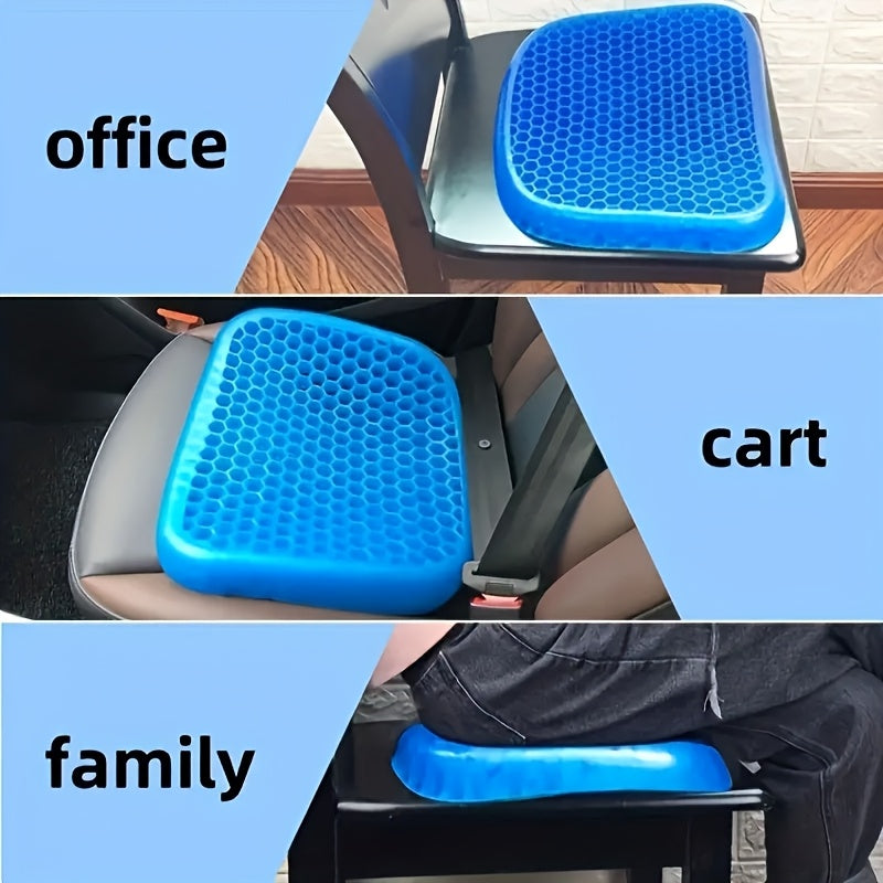Car Seat Cushion, Thickened Breathable Honeycomb Suction Anti-Slip Cover