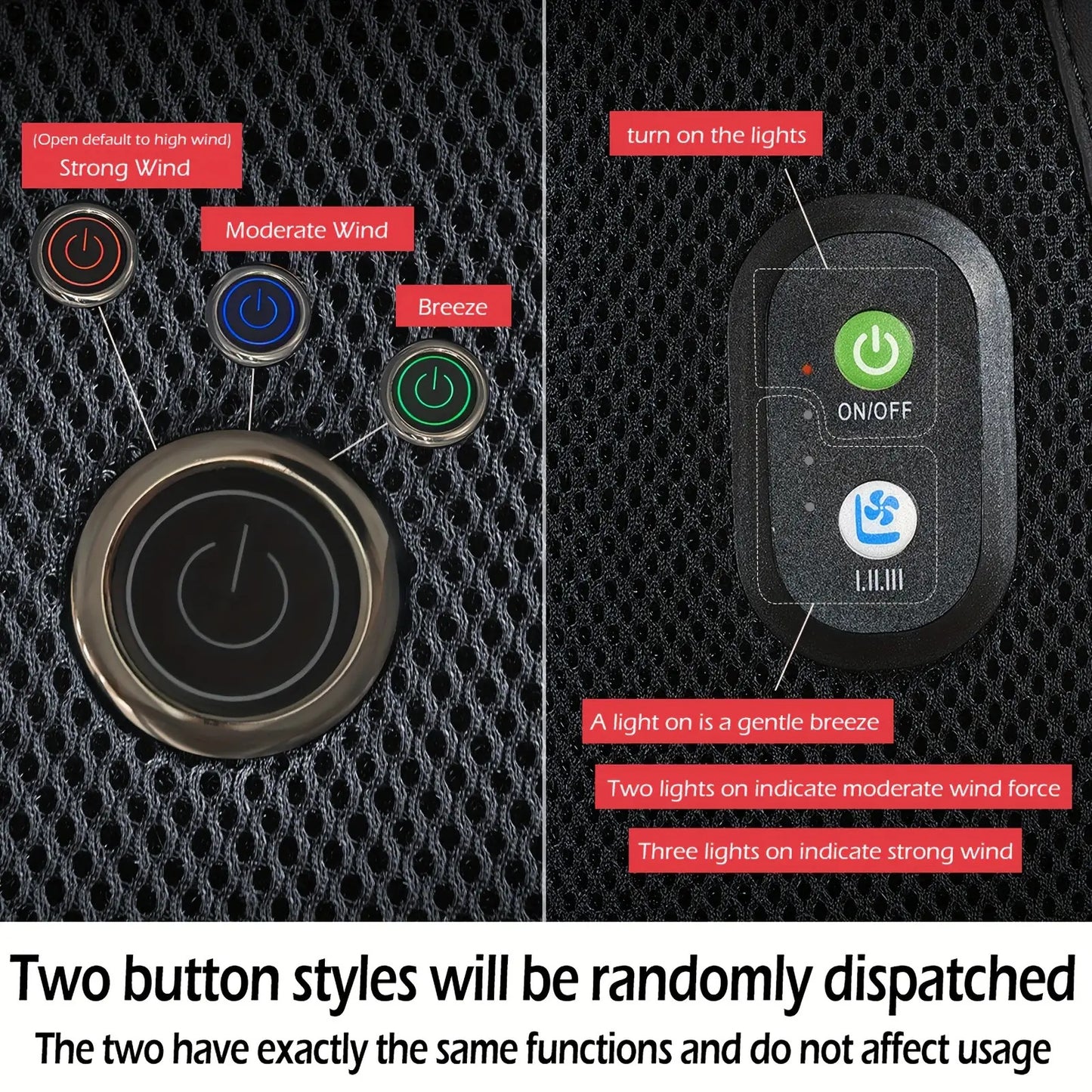 3-Second Rapid Cooling Car Seat Cushion with 360° Turbo Fan