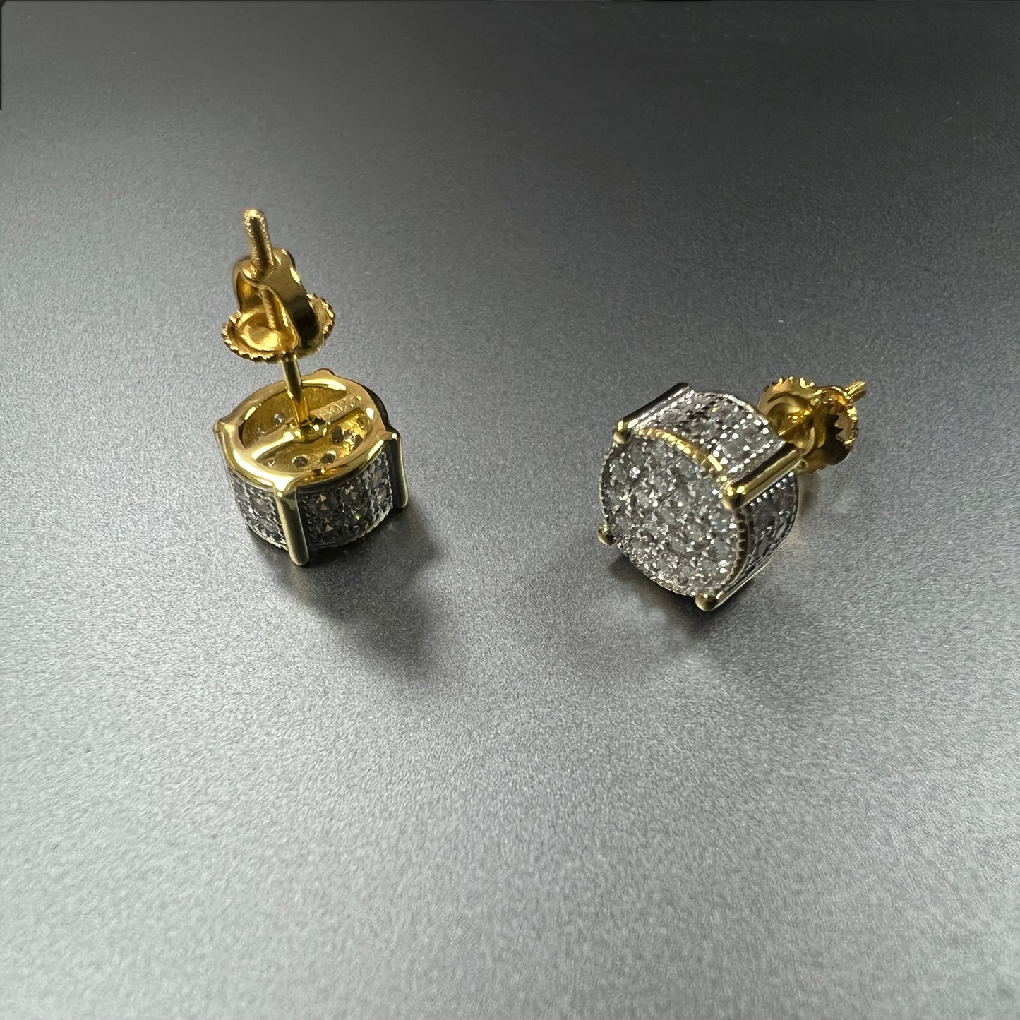 Two pairs of Moissanite Earrings