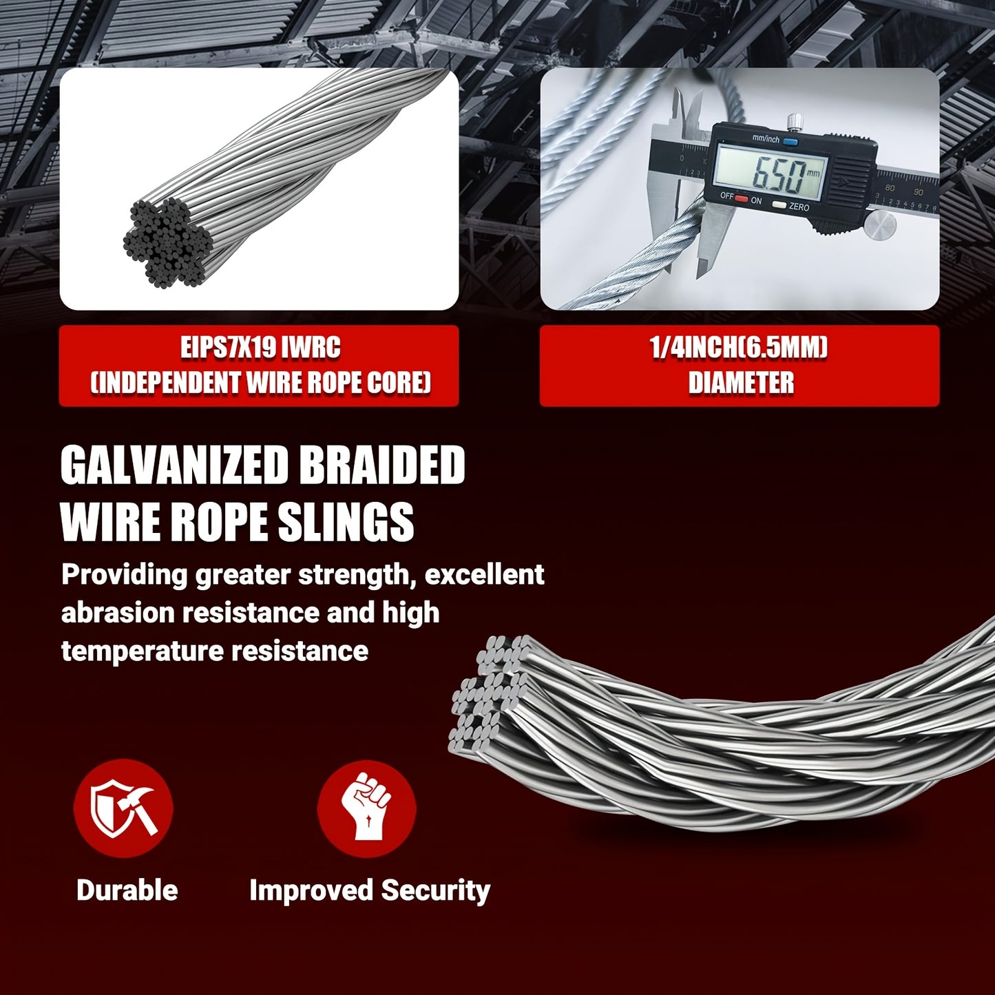 Heavy Duty Steel Wire Rope Sling