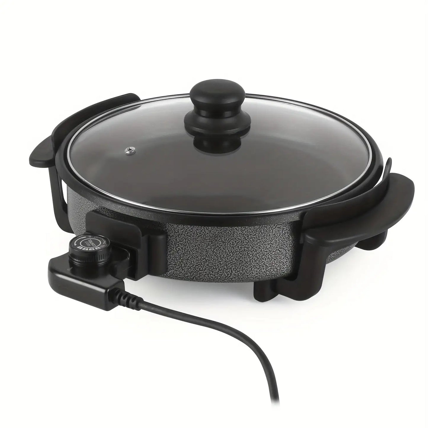 Large 42cm Electric Cooker Pan & Frying Pan with Lid