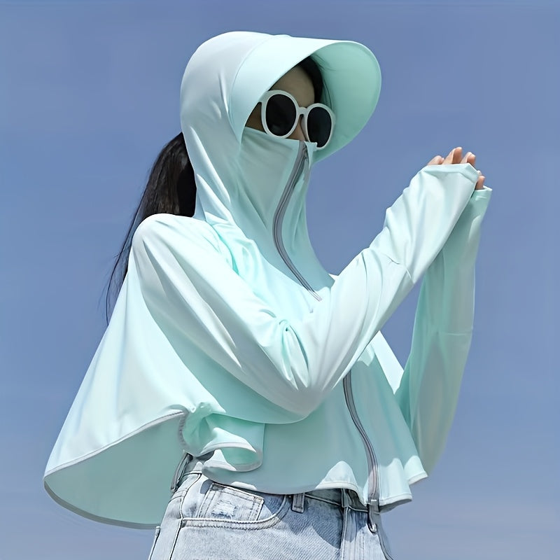 Summer women's short sun protection jacket cape sun protection clothing